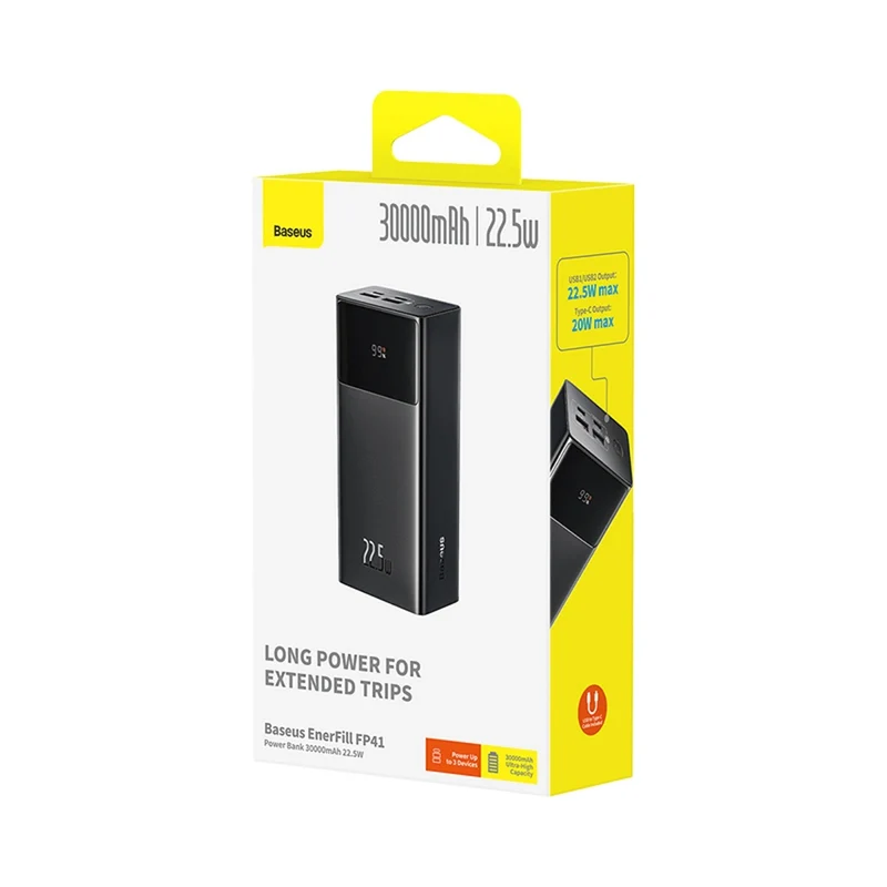 Baseus EnerFill FP41 Power Bank 30000mAh 22.5W (Cosmic Black) (E0027K00)
