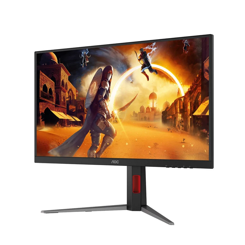 AOC U27G4/71 27" UHD (3840x2160) Dual Mode (FHD @ 320Hz or UHD @ 160Hz) 0.5ms MPRT Adaptive-Sync Fast IPS Gaming Monitor with Tilt, Pivot, Swivel & Height Adjustment (Black/Red)