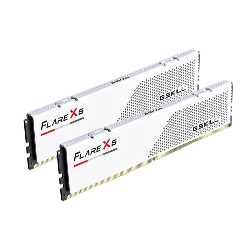 G.Skill Flare X5 32GB (16GBx2) DDR5 6000MT/s CL36-36-36-96 1.35V Intel XMP 3.0 / AMD EXPO Desktop Memory (Matte White) (F5-6000J3636F16GX2-FX5W)