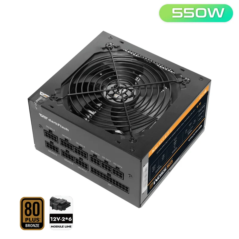 DarkFlash GS 550M 550W 80+ Bronze PCIe 5.0 Ready Full Modular Power Supply