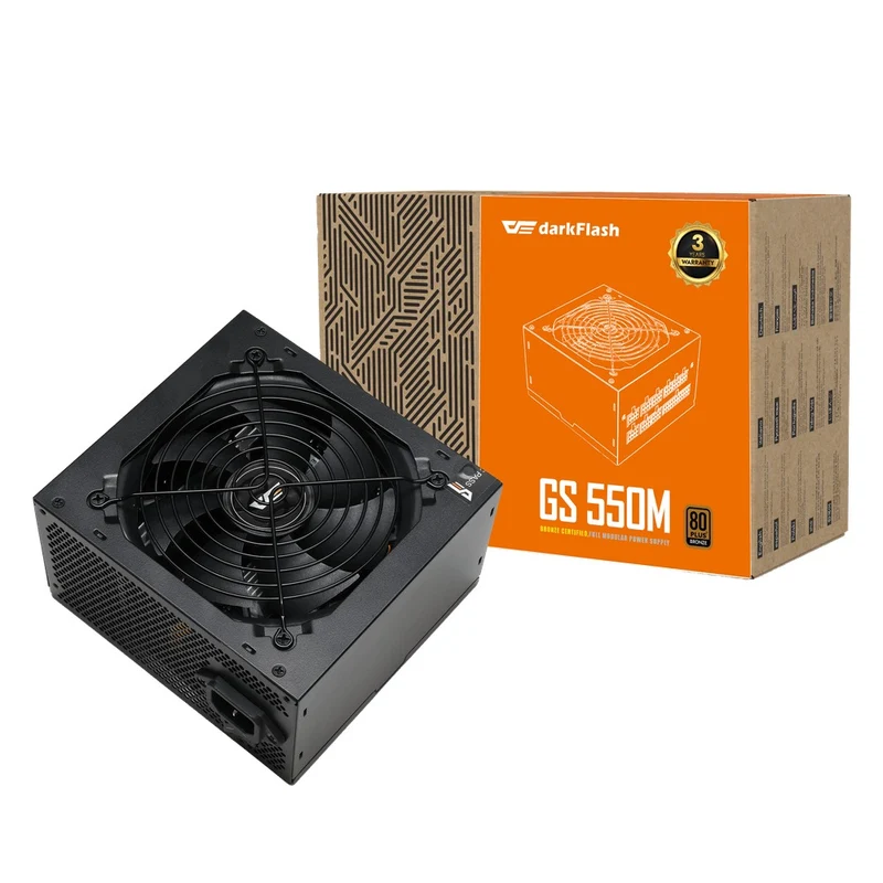DarkFlash GS 550M 550W 80+ Bronze PCIe 5.0 Ready Full Modular Power Supply