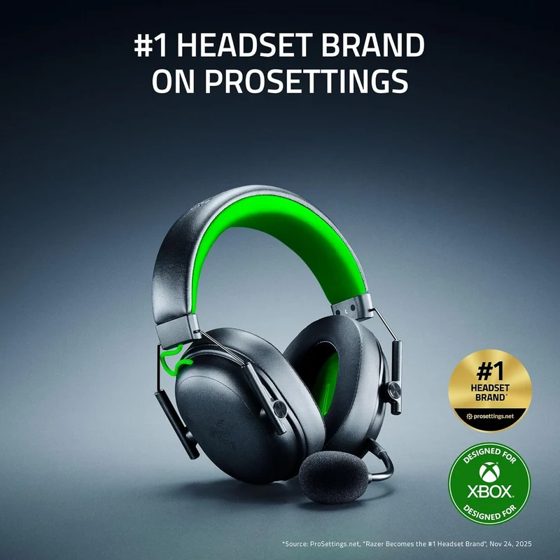 Razer BlackShark V3 X HyperSpeed Wireless eSports Headset for Xbox (Black, White)