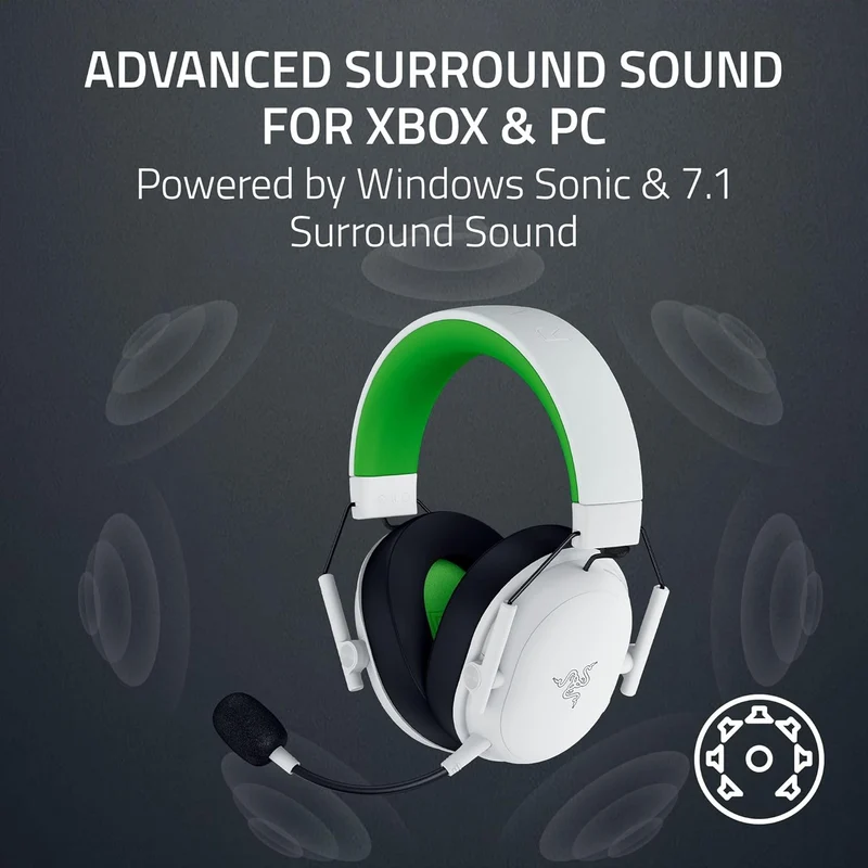 Razer BlackShark V3 X HyperSpeed Wireless eSports Headset for Xbox (Black, White)