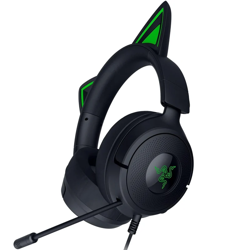 Razer Kraken Kitty V3 X Wired Kitty Headset for Gaming (Black, Quartz, White)