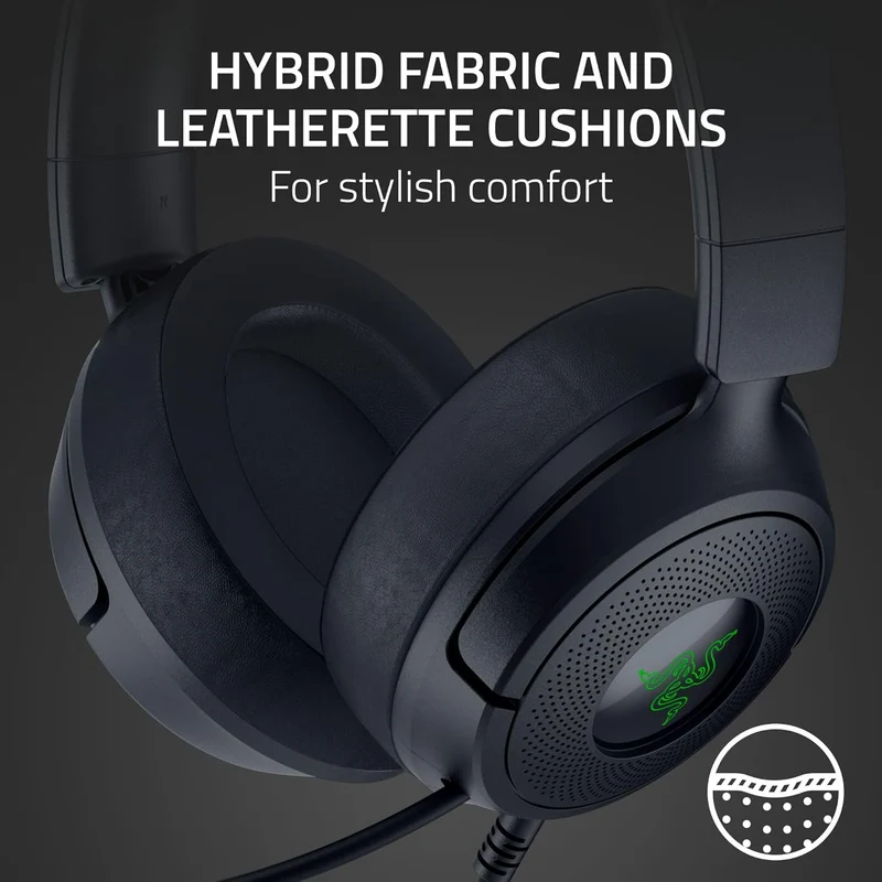 Razer Kraken Kitty V3 X Wired Kitty Headset for Gaming (Black, Quartz, White)