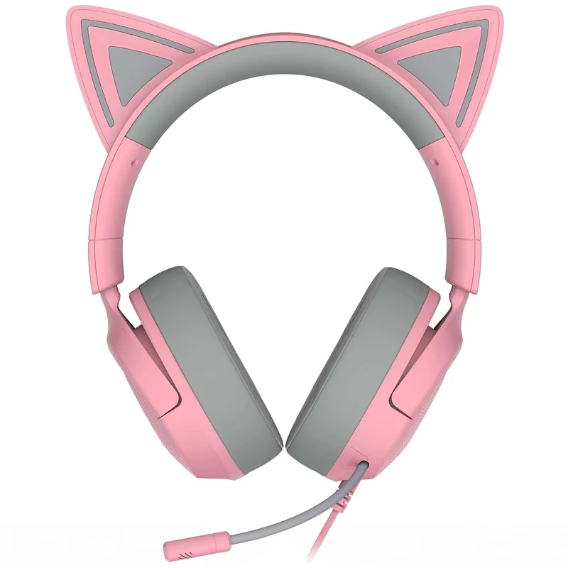 Razer Kraken Kitty V3 X Wired Kitty Headset for Gaming (Black, Quartz, White)