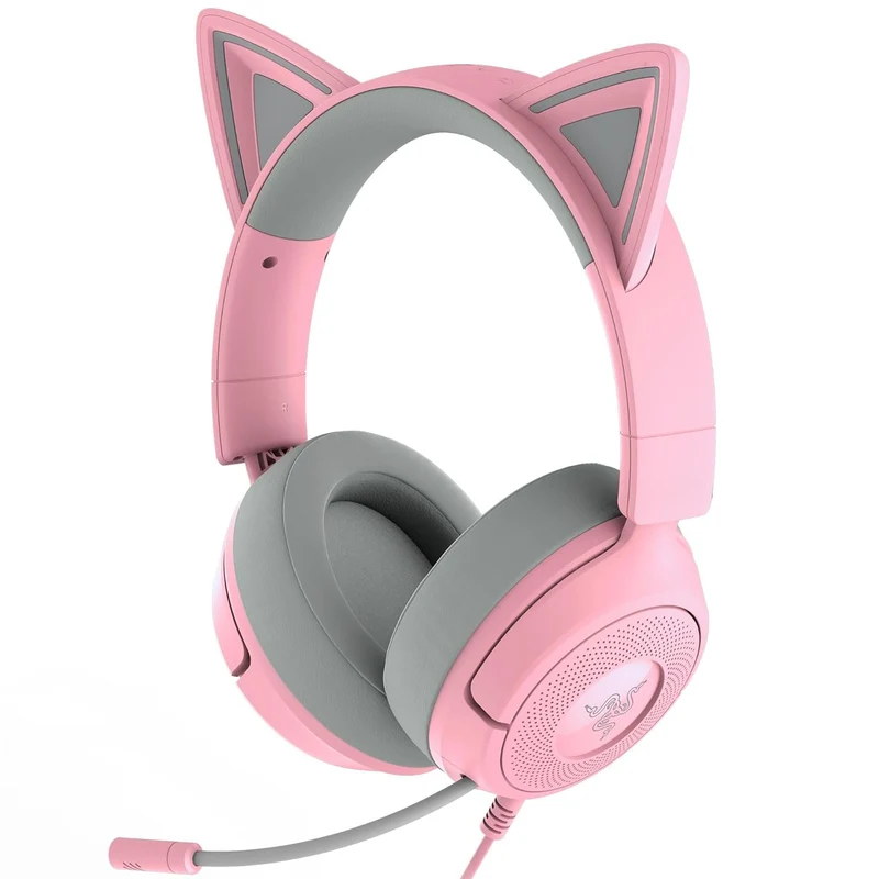 Razer Kraken Kitty V3 X Wired Kitty Headset for Gaming (Black, Quartz, White)
