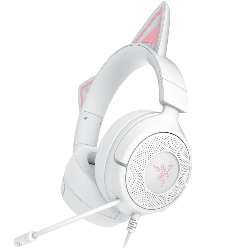 Razer Kraken Kitty V3 X Wired Kitty Headset for Gaming (Black, Quartz, White)