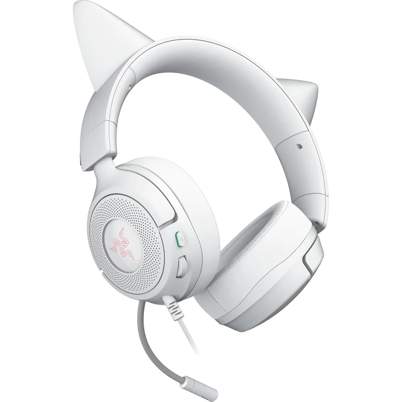 Razer Kraken Kitty V3 X Wired Kitty Headset for Gaming (Black, Quartz, White)