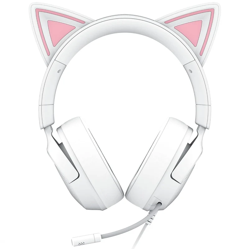 Razer Kraken Kitty V3 X Wired Kitty Headset for Gaming (Black, Quartz, White)