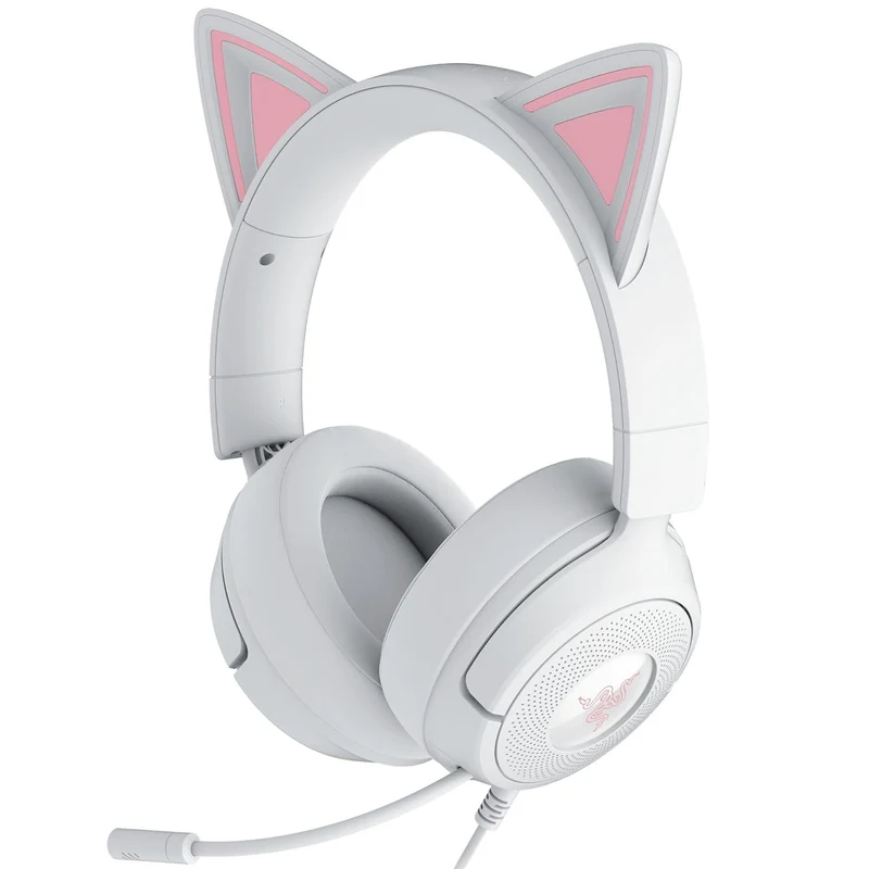 Razer Kraken Kitty V3 X Wired Kitty Headset for Gaming (Black, Quartz, White)