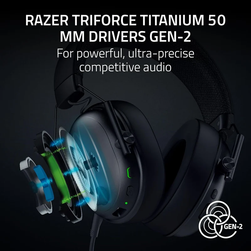 Razer Blackshark V3 Wireless Competitive eSports Gaming Headset with Ultra-Low Latency (Black)