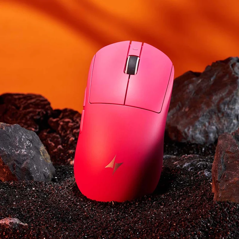 ATK Dragonfly A9 Pro Lightweight Wireless Mouse (Rose, White)