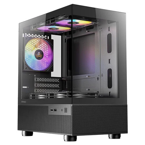 Antec CX200M RGB Elite Micro-ATX | ITX Mini-Tower Gaming Case (Black)