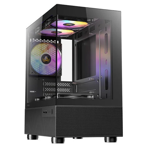 Antec CX200M RGB Elite Micro-ATX | ITX Mini-Tower Gaming Case (Black)