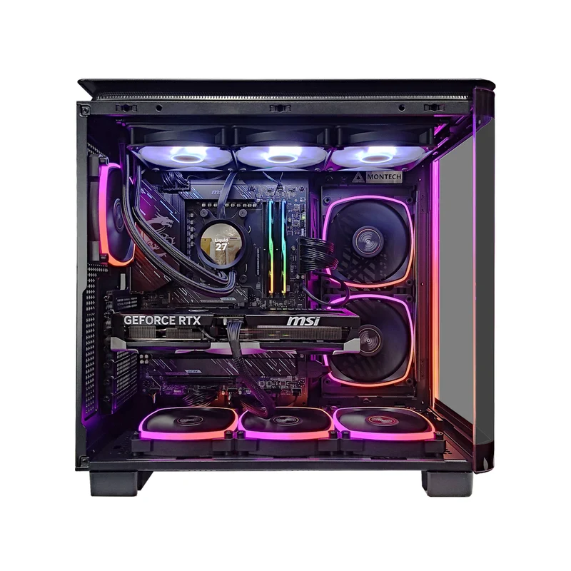 Ultra King 95 Pro Black Desktop Gaming PC | AMD Ryzen 7 7800X3D | 64GB RAM | 2TB SSD | RTX 5080 | Windows 11 Pro
