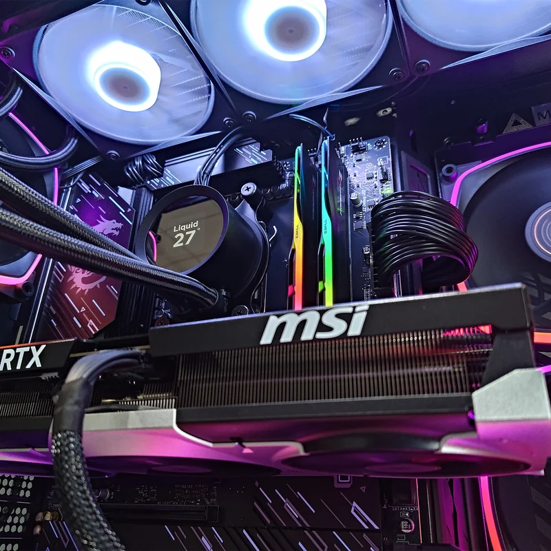 Ultra King 95 Pro Black Desktop Gaming PC | AMD Ryzen 7 7800X3D | 64GB RAM | 2TB SSD | RTX 5080 | Windows 11 Pro
