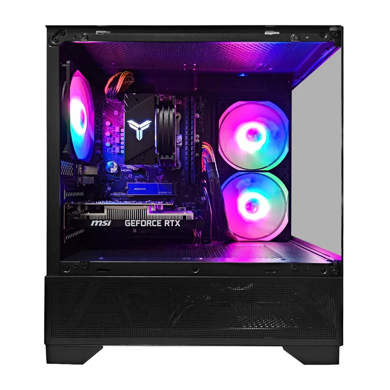 Alpha Eris Black Desktop Gaming PC | AMD Ryzen 5 5500 | 16GB RAM | 512GB SSD | GeForce RTX 3050 OC | Windows 11 Pro