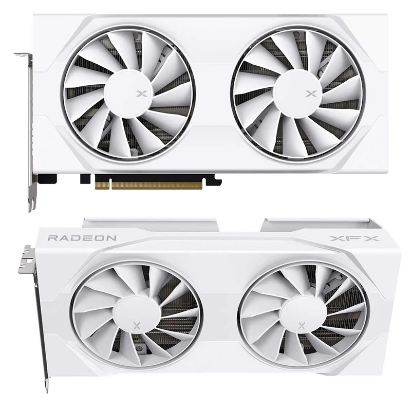 XFX Swift AMD Radeon RX 9060 XT OC Gaming Ed. 16GB GDDR6 Graphics Card (White) (RX-96TSW16WQ)