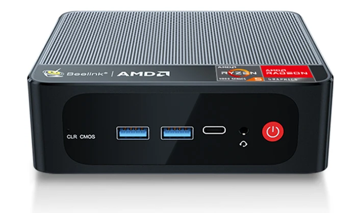 Beelink SER5 AMD Ryzen 5 5500U 16GB RAM 500GB SSD Windows 11 Pro Mini PC (Black)