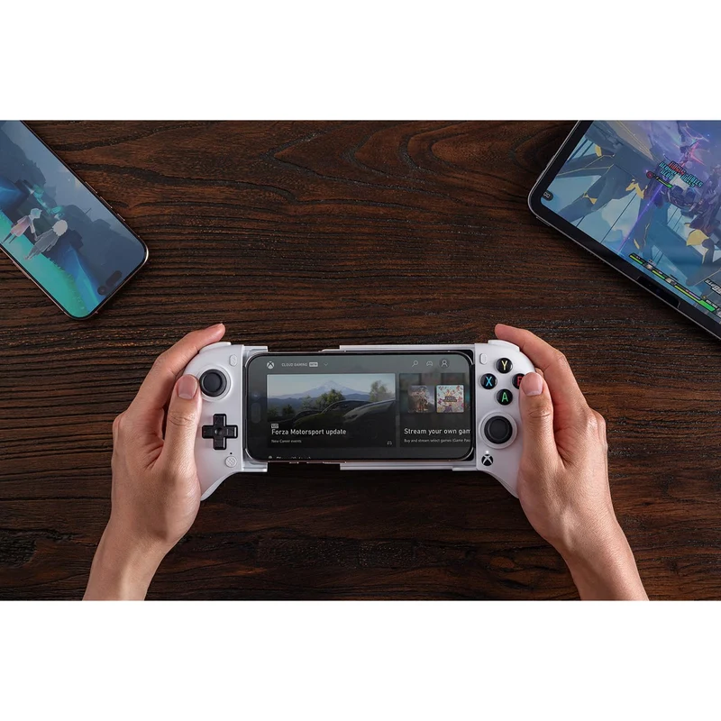 8Bitdo Ultimate Mobile Gaming Controller with Hall Effect for Xbox (Black, White) (80LA)