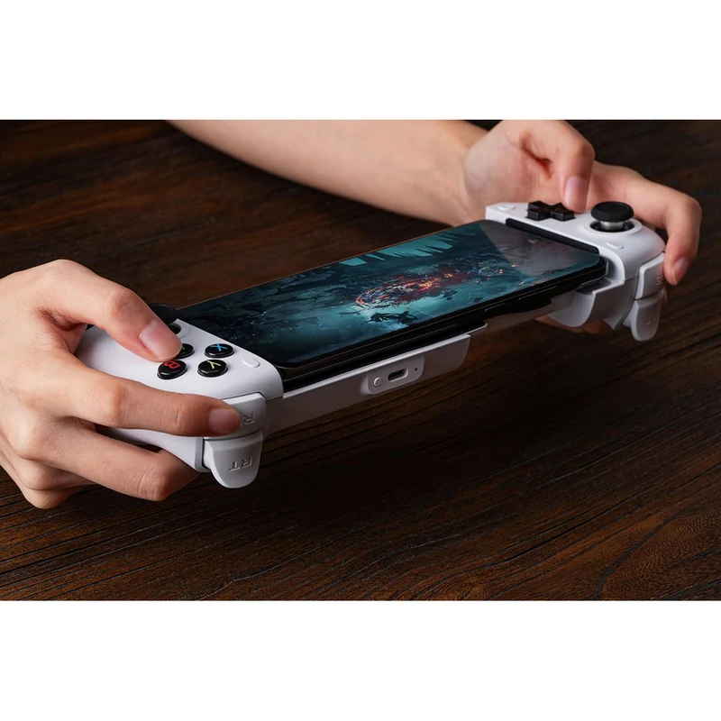 8Bitdo Ultimate Mobile Gaming Controller with Hall Effect for Xbox (Black, White) (80LA)