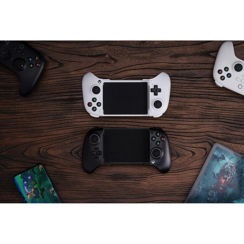 8Bitdo Ultimate Mobile Gaming Controller with Hall Effect for Xbox (Black, White) (80LA)