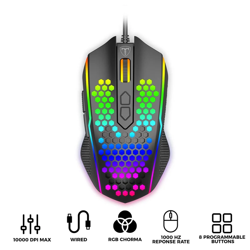 T-Dagger Imperial Lite RGB Lightweight Gaming Mouse (T-TGM310-LIT)