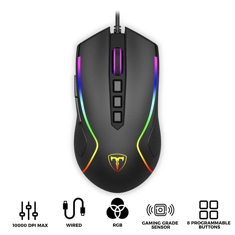 T-Dagger DarkAngel Lite RGB Wired Gaming Mouse (T-TGM209-LIT)
