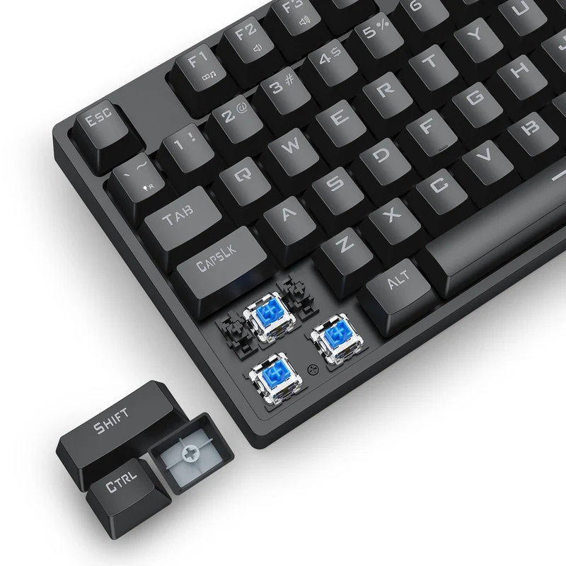 T-Dagger Vex 108 Full Keys Wired Mechanical Gaming Keyboard (T-TGK333-BL)