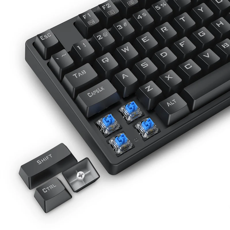 T-Dagger Vex 87 TKL RGB Wired Mechanical Gaming Keyboard (T-TGK332-BL)