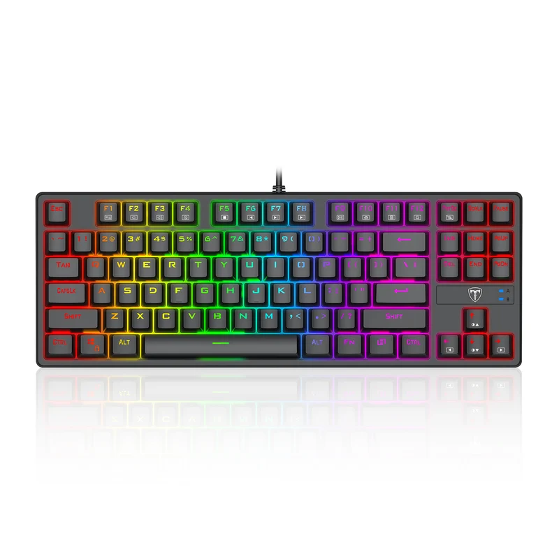 T-Dagger Vex 87 TKL RGB Wired Mechanical Gaming Keyboard (T-TGK332-BL)