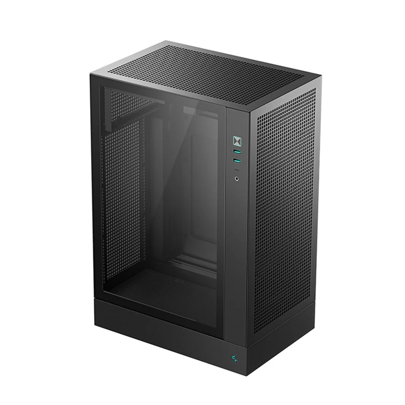 DeepCool CH170 Plus Vertical M-ATX Compact Case (Black, White)