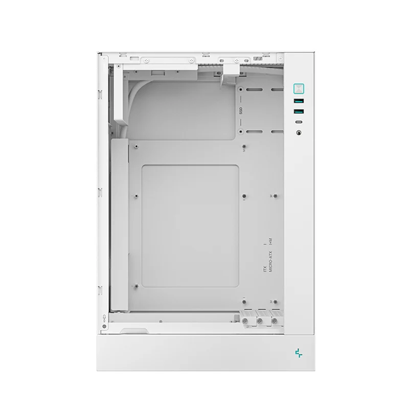DeepCool CH170 Plus Vertical M-ATX Compact Case (Black, White)