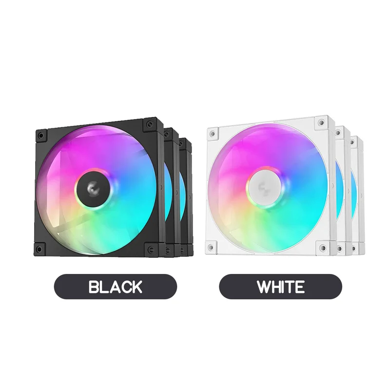 DeepCool FD14 ARGB 3x140mm Fans (Black, White) (R-FD14-BKAPN3-G, R-FD14-WHAPN3-G)