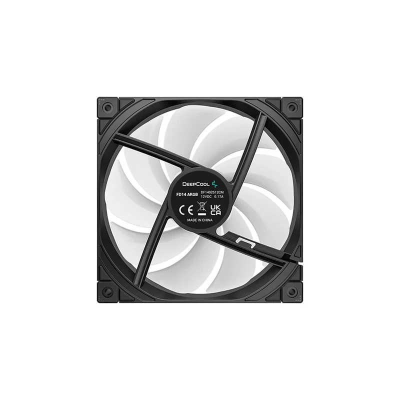 DeepCool FD14 ARGB 3x140mm Fans (Black, White) (R-FD14-BKAPN3-G, R-FD14-WHAPN3-G)