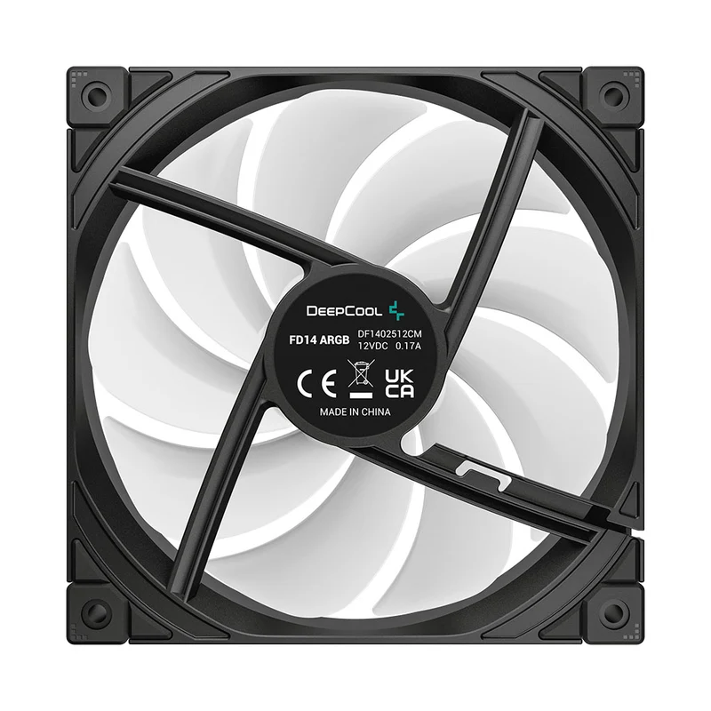 DeepCool FD14 ARGB 140mm Performance Fan (Black, White)