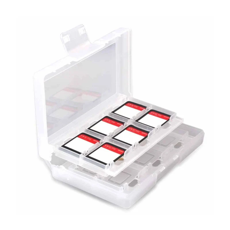 Oivo Game Card Case 24 Slots for Nintendo Switch/ Nintendo Switch 2 (Black, White) (IV-SW335)