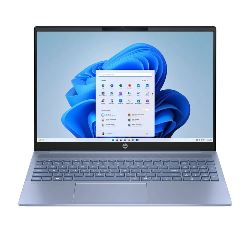 HP Pavilion 16-AG0045AU Laptop (Sky Blue) | 16" 2K (1920x1200) IPS | Ryzen 5 8540U | 16GB RAM | 512GB SSD | AMD Radeon Graphics | Windows 11 Home | MS Office Home 2024 + HP Everyday 16" Laptop Briefcase