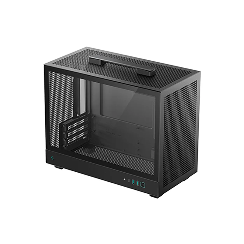 Deepcool CH160 PLUS MESH Mini-ITX Portable High Flow Pc Case (Black, White)