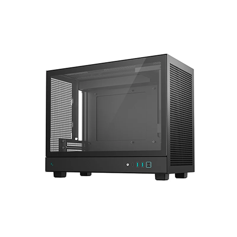 Deepcool CH160 PLUS MESH Mini-ITX Portable High Flow Pc Case (Black, White)