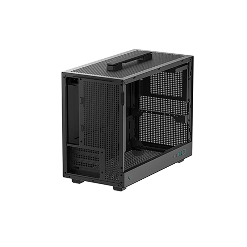 Deepcool CH160 PLUS MESH Mini-ITX Portable High Flow Pc Case (Black, White)