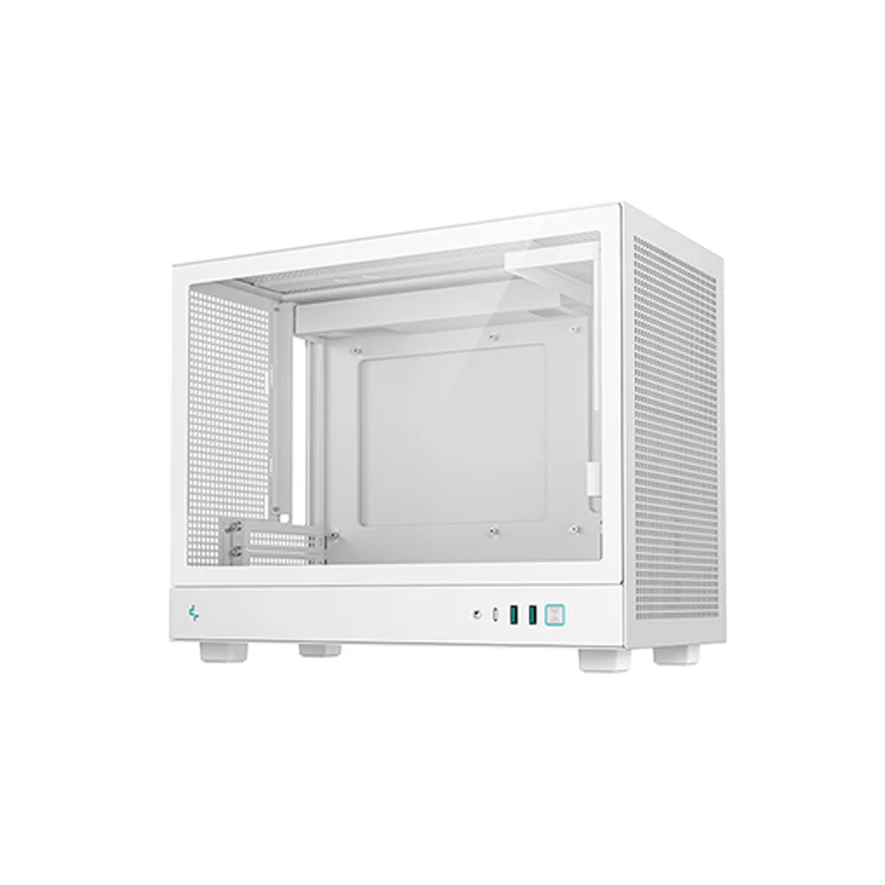 Deepcool CH160 PLUS MESH Mini-ITX Portable High Flow Pc Case (Black, White)