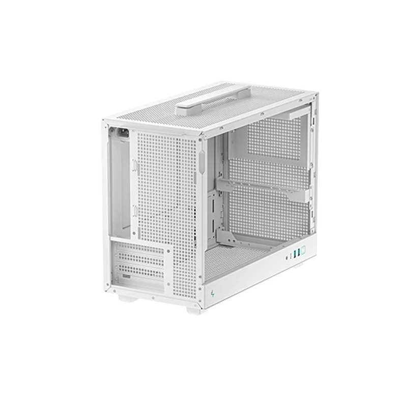 Deepcool CH160 PLUS MESH Mini-ITX Portable High Flow Pc Case (Black, White)
