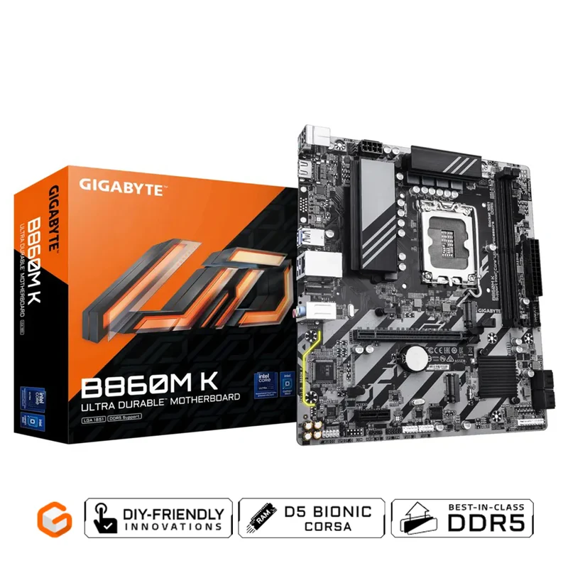 Gigabyte B860M K DDR5 Intel UD Motherboard