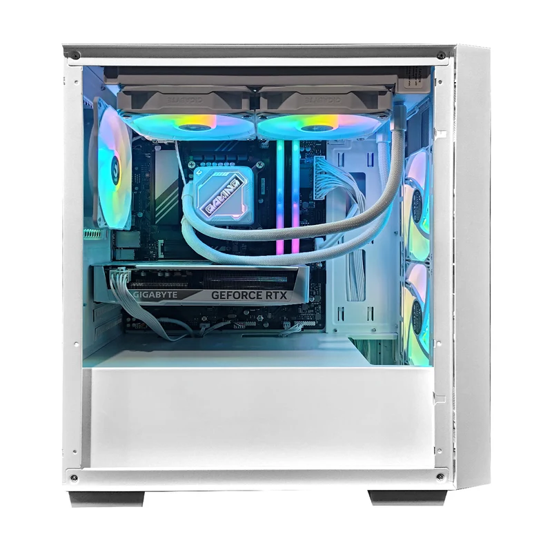 Aurora Versa White Desktop Gaming PC | Intel i7 12700 | 32GB RAM | 1TB SSD | with WiFi + Bluetooth | GeForce RTX 5060 Ti OC | Windows 11 Pro