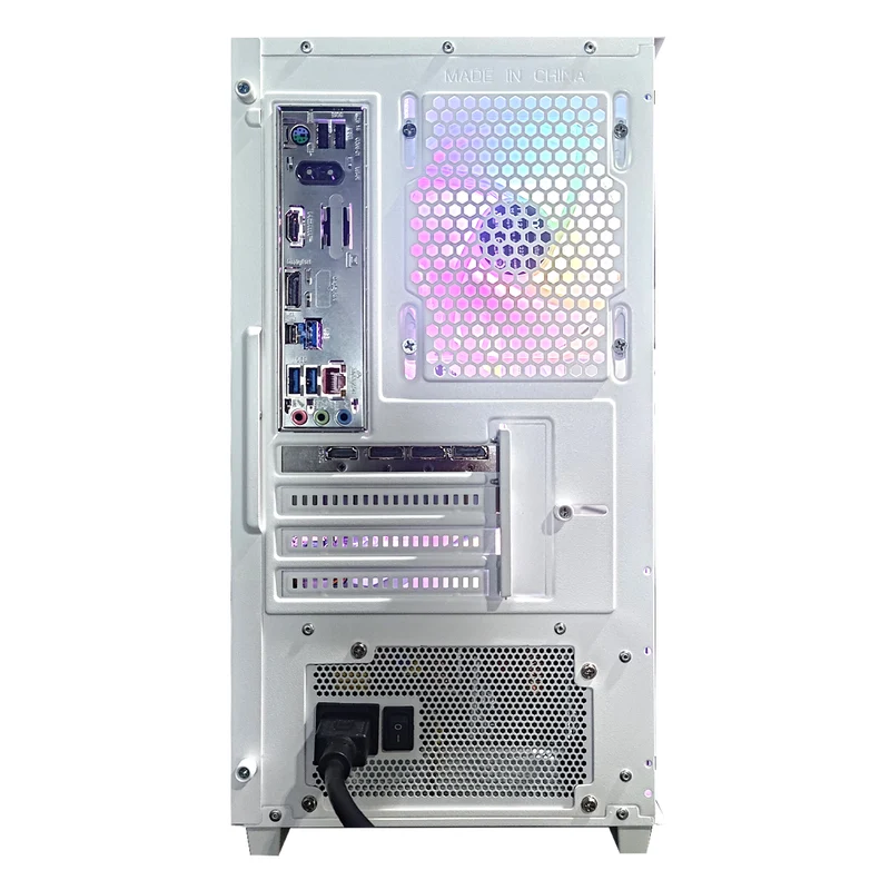 Aurora Versa White Desktop Gaming PC | Intel i7 12700 | 32GB RAM | 1TB SSD | with WiFi + Bluetooth | GeForce RTX 5060 Ti OC | Windows 11 Pro