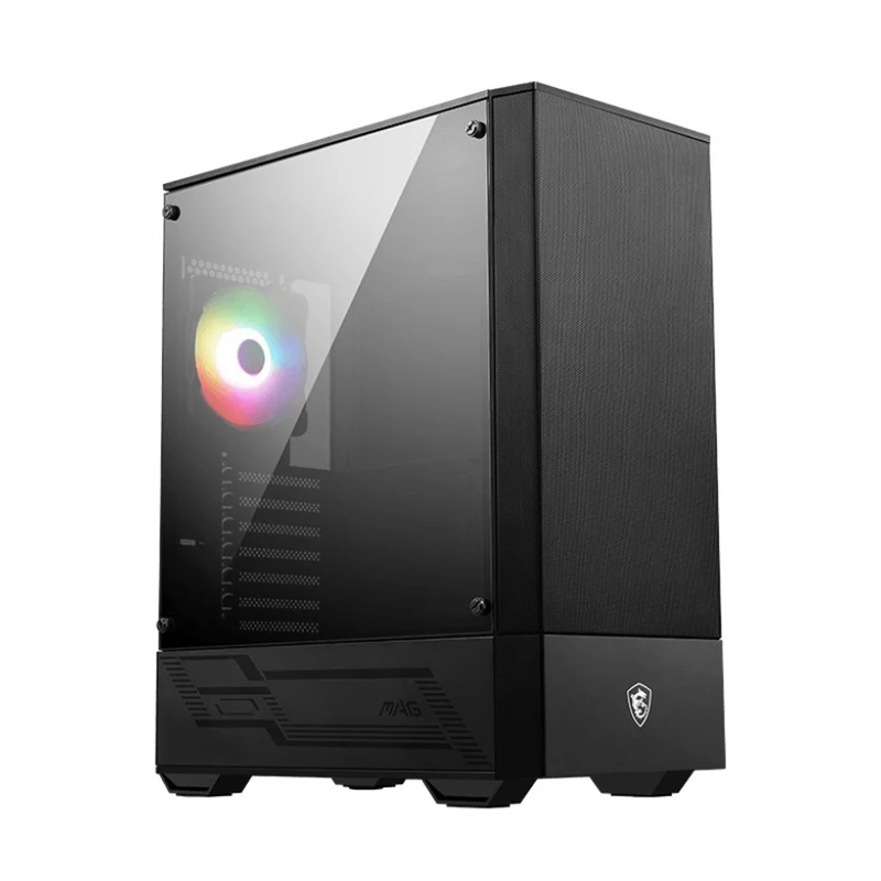 MSI MAG FORGE 110R Tempered Glass Mid-Tower PC Gaming Case (Black)