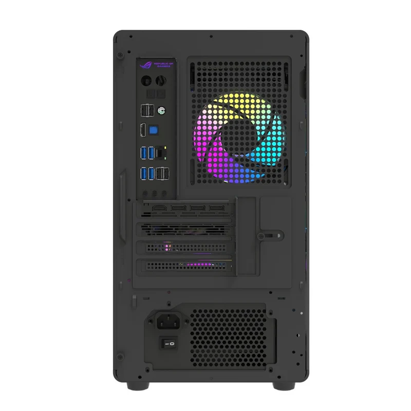 DarkFlash DB460M TG Panel Luxury M-ATX PC Case (Black, White)
