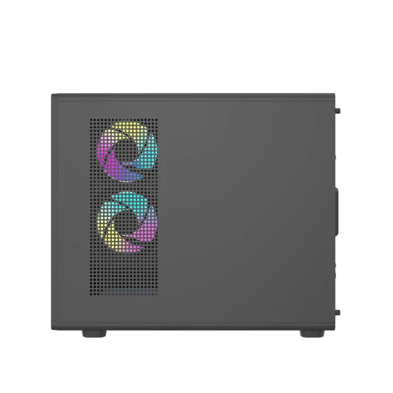 DarkFlash DB460M TG Panel Luxury M-ATX PC Case (Black, White)